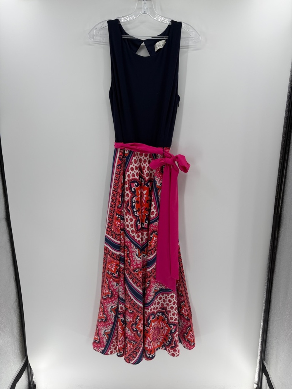 Eliza J Women's Colorful Maxi Dress - Navy Multicolor - 16